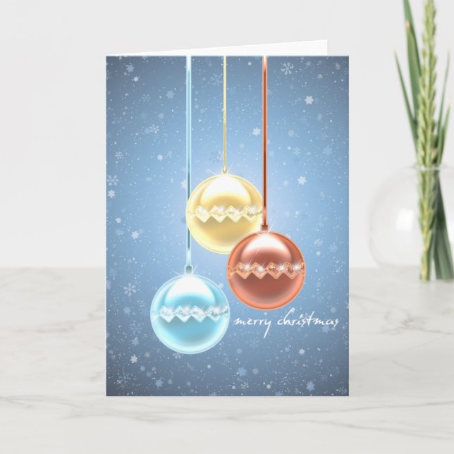 Tarjeta Festiva Navidades Glow (Anverso)