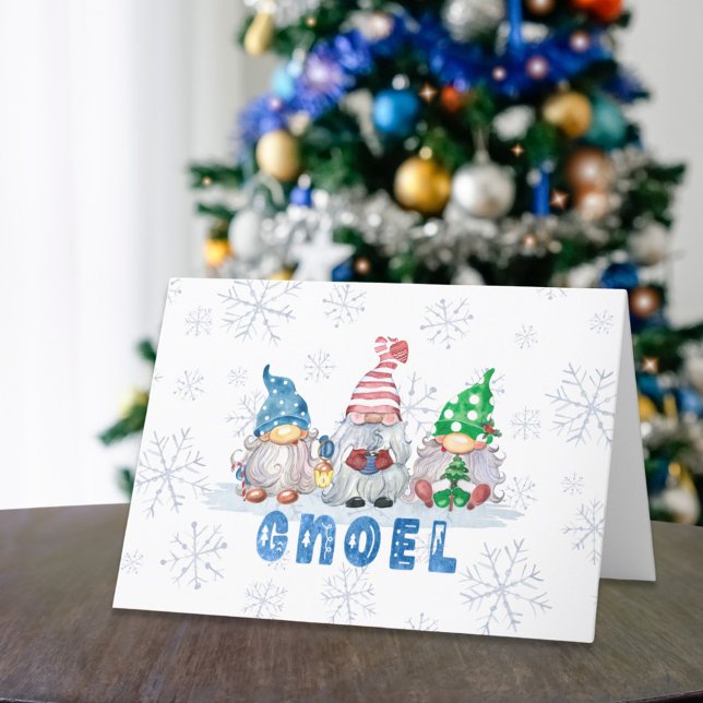 Tarjeta Festiva Navidades Gnomes GNOEL Greeting (Subido por el creador)