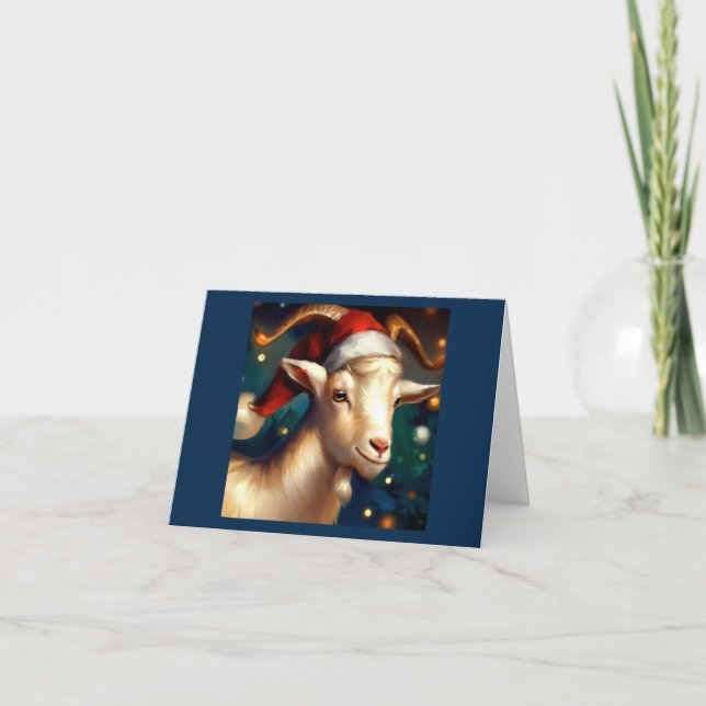 Tarjeta Festiva Navidades Goat 1 (Anverso)