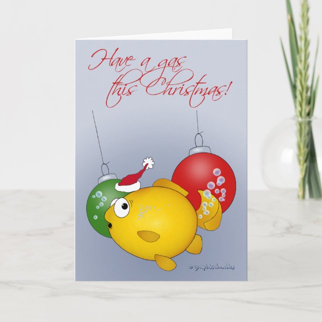Tarjeta Festiva ¡navidades Goldfish! (Anverso)