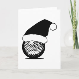 Tarjeta Festiva Navidades Golf Ball