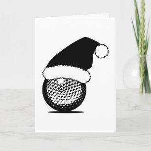Tarjeta Festiva Navidades Golf Ball