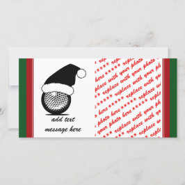 Tarjeta Festiva Navidades Golf Ball