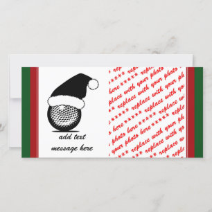 Tarjeta Festiva Navidades Golf Ball