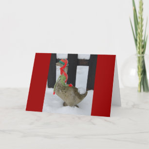 Tarjeta Festiva Navidades Goose