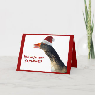 Tarjeta Festiva Navidades Goose