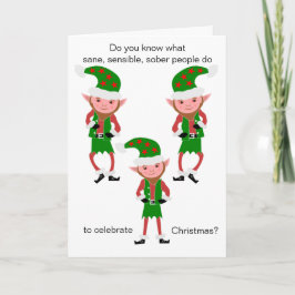 Tarjeta Festiva Navidades graciosos