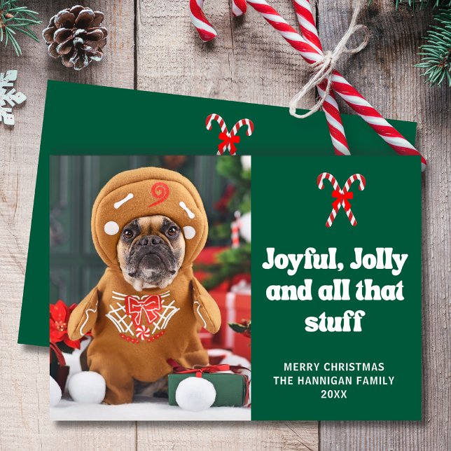 Tarjeta Festiva Navidades graciosos de fotos de perros Mascotas (Subido por el creador)