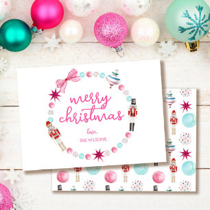 Tarjeta Festiva Navidades graciosos y coloridos