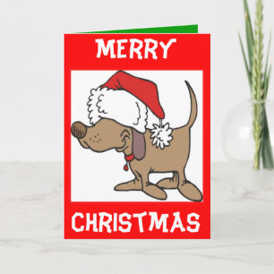 TARJETA FESTIVA NAVIDADES GREETING CARDS - FUNNY DOG PERSONALIZADO