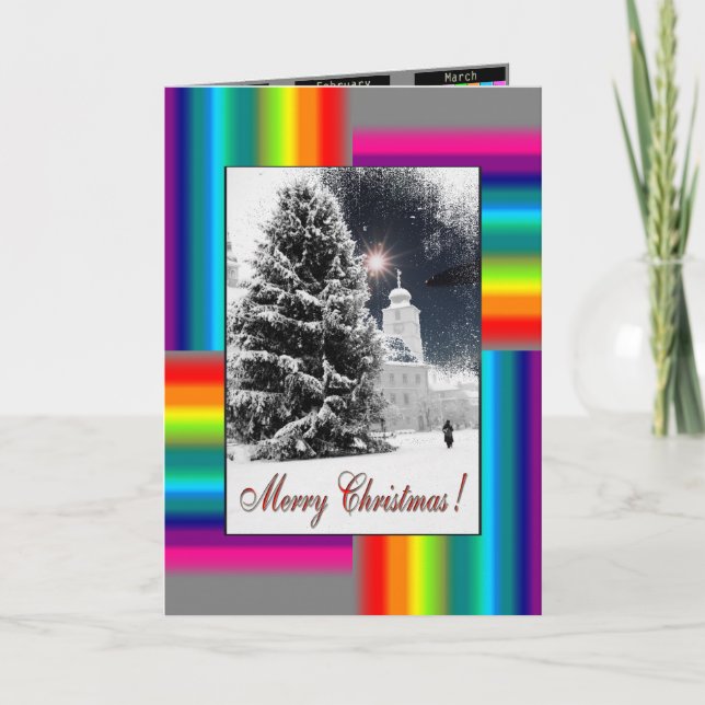 Tarjeta Festiva Navidades Greetingcard con calendario 2011 (Anverso)