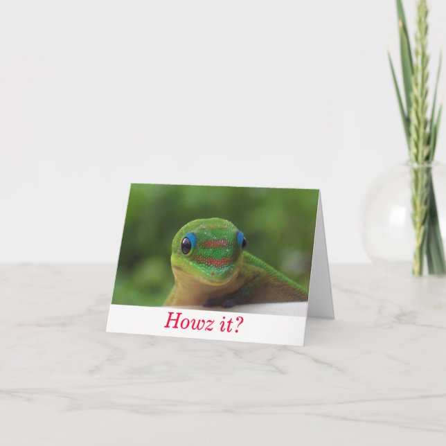 Tarjeta Festiva Navidades hawaianos (Anverso)