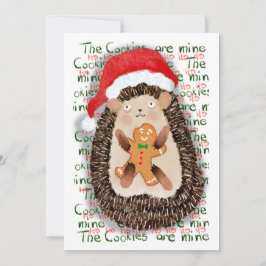 Tarjeta Festiva Navidades Hedgehog