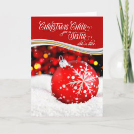 Tarjeta Festiva navidades Hermanos celebran el festival Red Snowfl