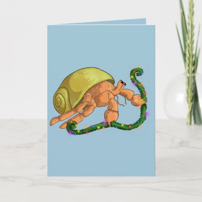 Tarjeta Festiva Navidades Hermit (Anverso)