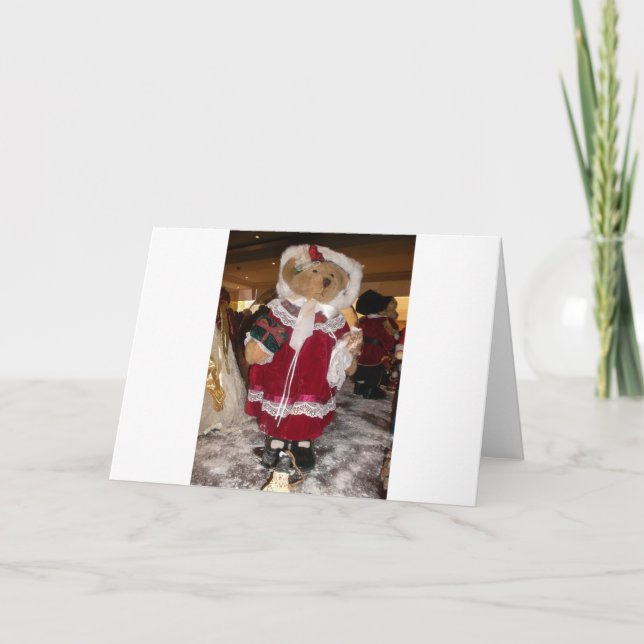 Tarjeta Festiva Navidades hermosos con amor tienen un buen día y (Anverso)