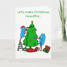 Tarjeta Festiva Navidades hermosos por organizaciones de beneficen