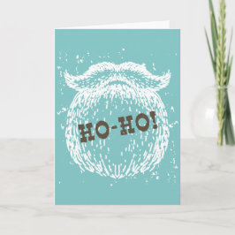 Tarjeta Festiva Navidades Ho-Ho Holiday Santa Noel