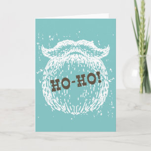 Tarjeta Festiva Navidades Ho-Ho Holiday Santa Noel