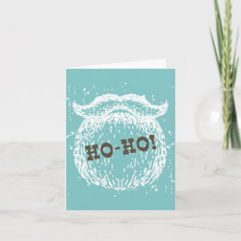 Tarjeta Festiva Navidades Ho-Ho Holiday Santa Noel