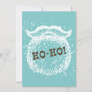 Tarjeta Festiva Navidades Ho-Ho Holiday Santa Noel
