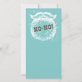 Tarjeta Festiva Navidades Ho-Ho Holiday Santa Noel