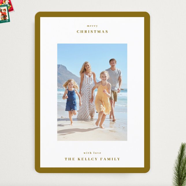 Tarjeta Festiva Navidades Hoja de Invierno Foto mínima de marco si (Subido por el creador)