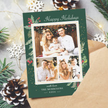 Navidades Holly Berries Classic Red Green 3 Foto