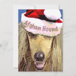 Tarjeta Festiva Navidades Hound Afganistan 10 pk crds