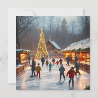 Tarjeta Festiva Navidades Ice Rink