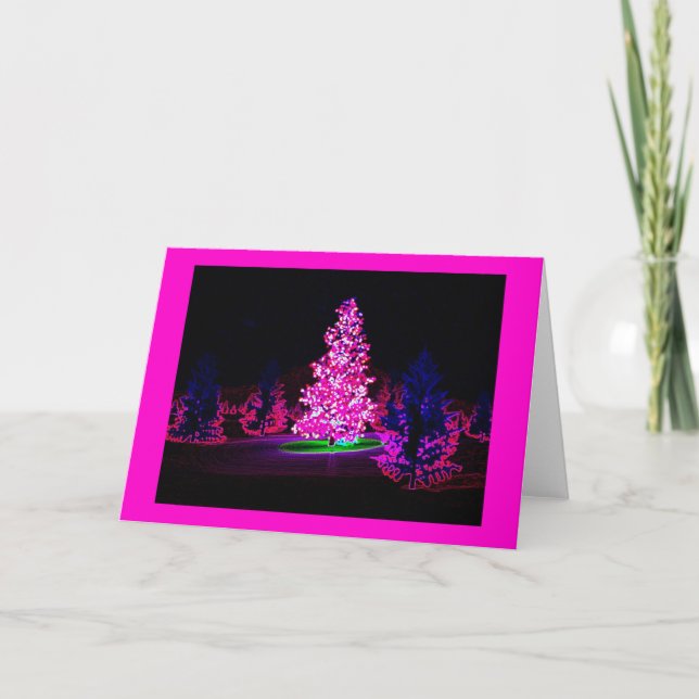 Tarjeta Festiva Navidades iluminados (Anverso)