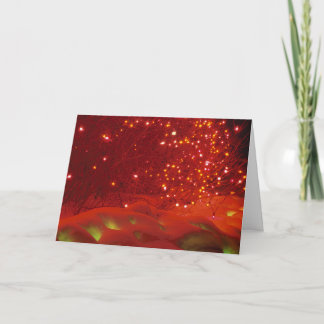 Tarjeta Festiva Navidades Iluminan En Nieve