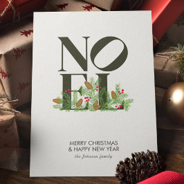 Tarjeta Festiva NAVIDADES inspirados en la letra pop de NOEL