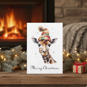 Tarjeta Festiva Navidades íntimos de Safari, personalizado