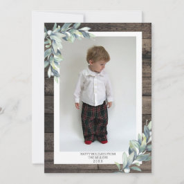 Tarjeta Festiva Navidades Invierno Berries Felices Fiestas