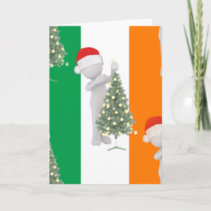 Tarjeta Festiva navidades irlandeses