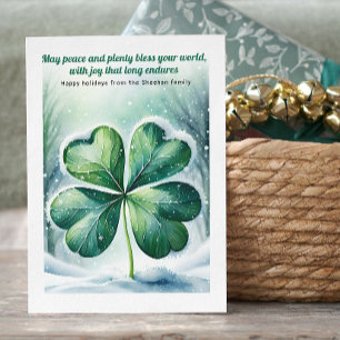 Tarjeta Festiva Navidades irlandeses bendiciendo lo personalizado