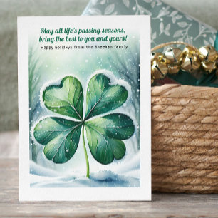 Tarjeta Festiva Navidades irlandeses bendiciendo lo personalizado