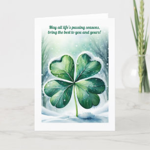 Tarjeta Festiva Navidades irlandeses bendiciendo lo personalizado