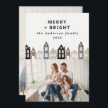 Tarjeta Festiva Navidades japoneses modernos casas nórdicas 2 moda<br><div class="desc">Modernas Navidades de Japón casas nórdicas elegantes y sencillas diseño de tarjetas de vacaciones de 2 fotos</div>