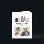 Tarjeta Festiva Navidades japoneses modernos casas nórdicas 3 moda<br><div class="desc">Modernas Navidades japonesas casas nórdicas diseño sencillo de tarjetas de vacaciones 3 fotos</div>