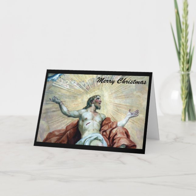 Tarjeta Festiva navidades jesus (Anverso)