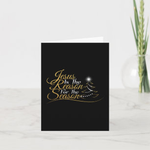 Tarjeta Festiva Navidades Jesús es la razón de la temporada