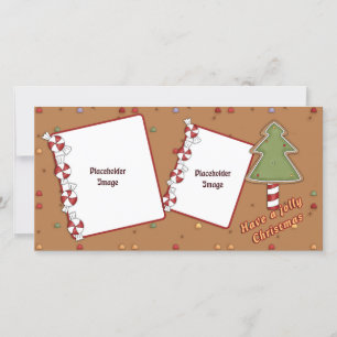 Tarjeta Festiva Navidades Jolly - Árbol y dulce