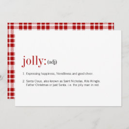 Tarjeta Festiva Navidades Jolly Definition