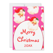 Navidades Jolly Santa Claus Saludo con mora rosada