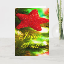 Navidades Joyeux Noel Navidades rojos Estrella I