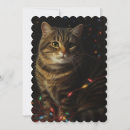 Tarjeta Festiva Navidades Kitty