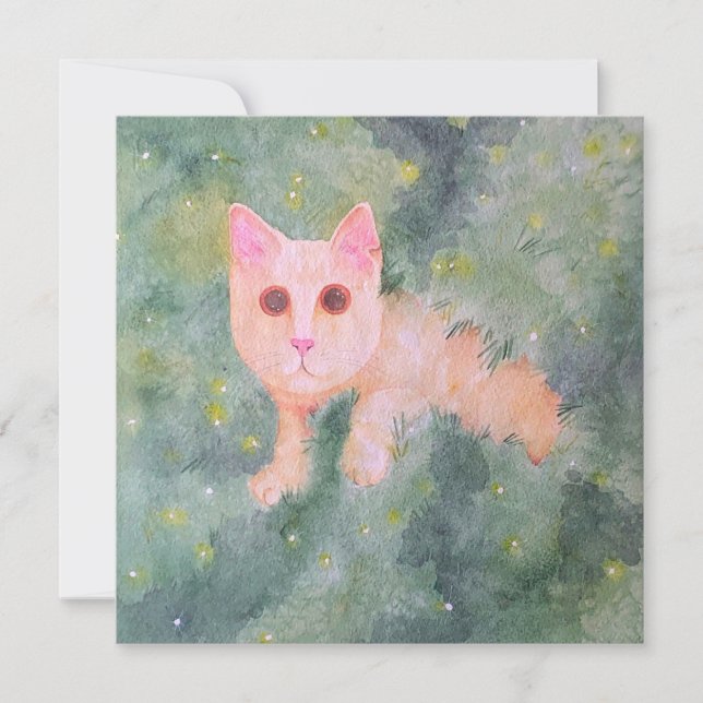 Tarjeta Festiva Navidades Kitty Card (Anverso)