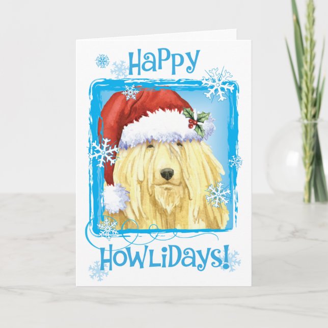Tarjeta Festiva Navidades Komondor (Anverso)